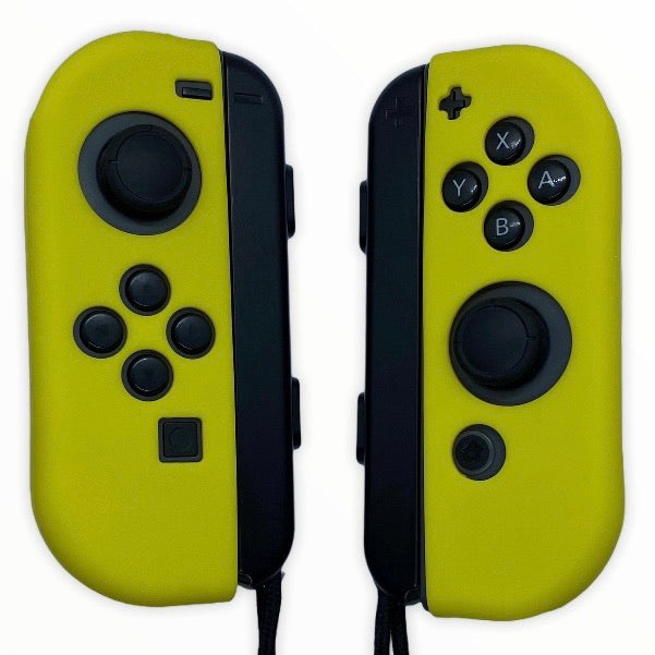 JenDore Fundas protectoras Joy-con de silicona amarillas para Nintendo Switch