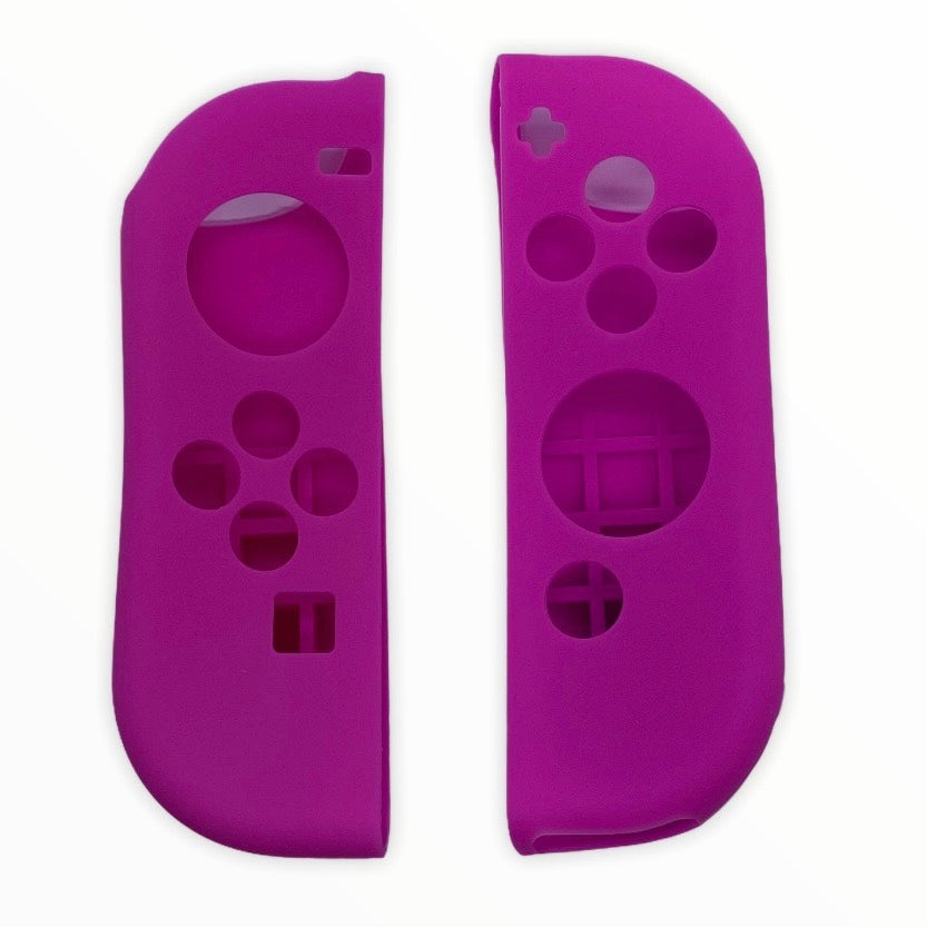 JenDore Fundas protectoras Joy-con de silicona fucsia para Nintendo Switch