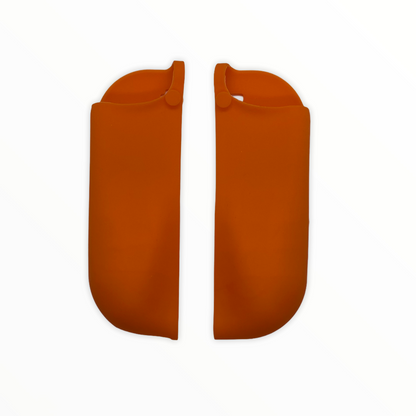 Jendore Poignées de pouce orange et coque de protection en silicone pour Nintendo Switch Joy-con