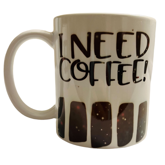 JenDore " J'ai besoin de café " Tasse d'équipe de café