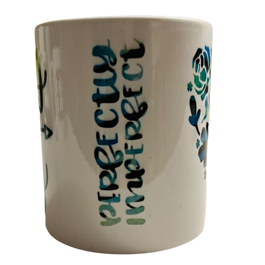 JenDore "Mata el día / Perfectamente imperfecto" Taza de té de café