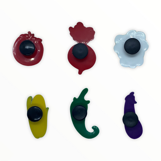CHARMS DE CHAUSSURES LÉGUMES D'ÉTÉ JENDORE POUR SABOTS OU BRACELET