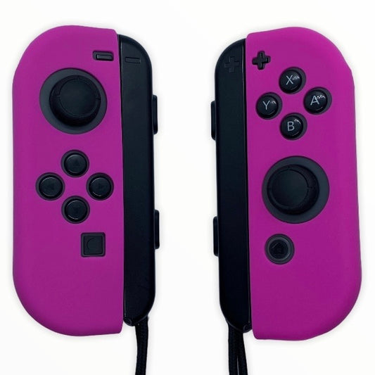 JenDore Fundas protectoras Joy-con de silicona fucsia para Nintendo Switch