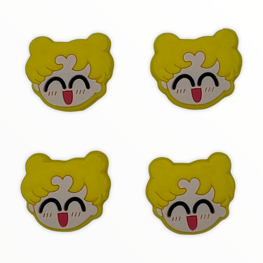 Jendore Cartoon Anime 4Pcs Capuchons de Poignée en Silicone pour Nintendo Switch &amp; NS Lite
