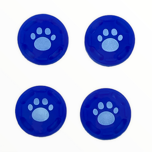 Jendore Bleu Blanc 4Pcs Pattes Silicone Thumb Grip Caps pour Nintendo Switch