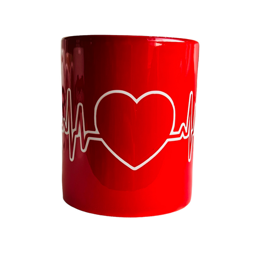 JenDore " Mon groupe sanguin est café " 12 oz. Tasse à café et à thé