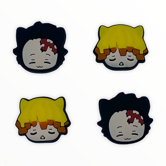 Jendore Anime 4Pcs Capuchons de poignée en silicone pour Nintendo Switch