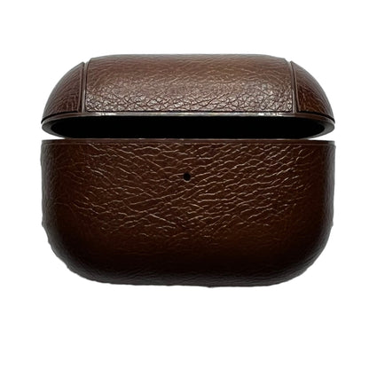 Jendore Étui de protection en cuir marron avec porte-clés pour AirPods Pro