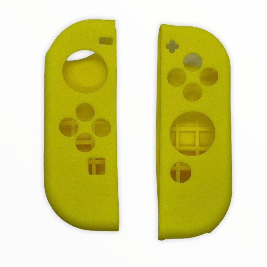JenDore Fundas protectoras Joy-con de silicona amarillas para Nintendo Switch