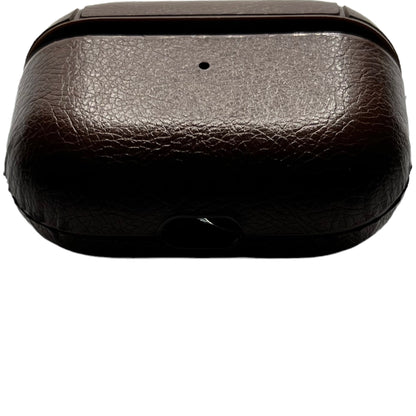 Jendore Étui de protection en cuir marron avec porte-clés pour AirPods Pro