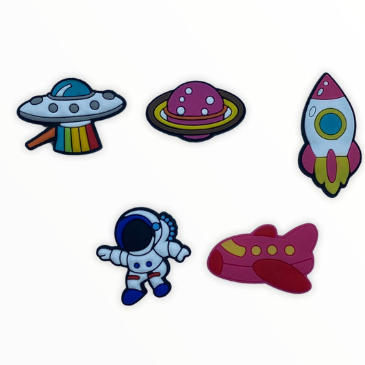 Charmes de chaussures d'astronaute de l'espace extra-atmosphérique JENDORE pour sabots ou bracelet